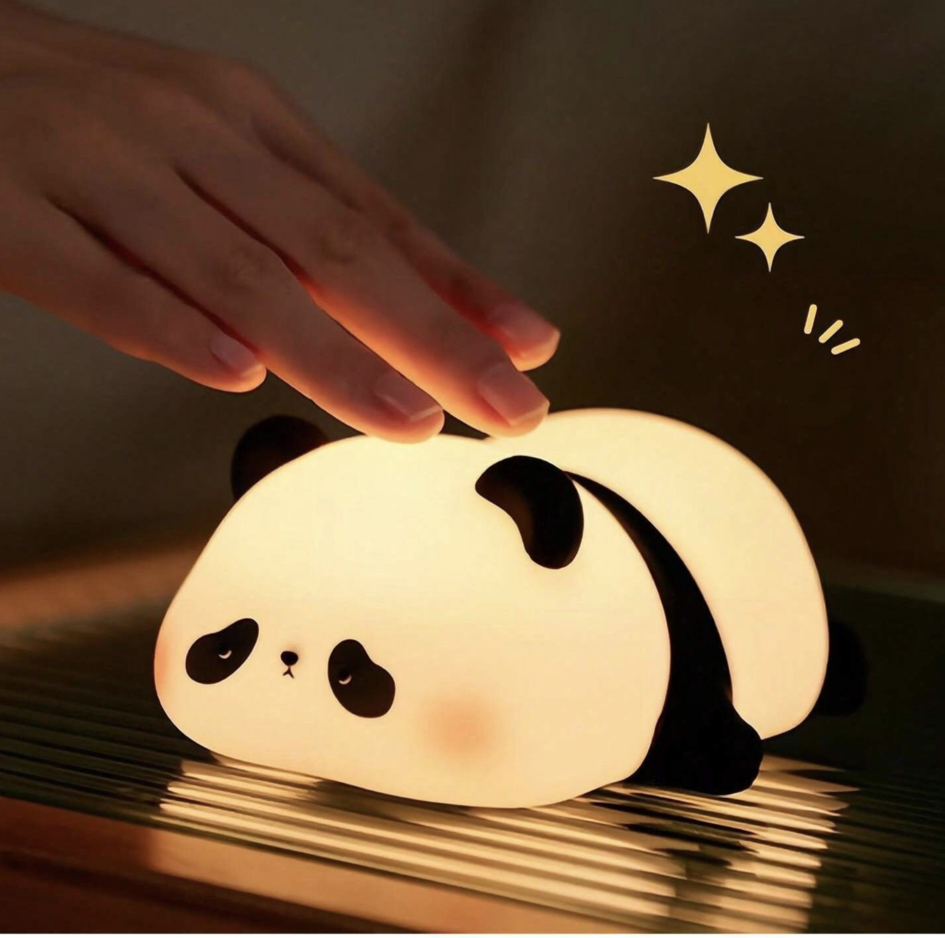 چراغ خواب سیلیکونی طرح پاندا خوابیده