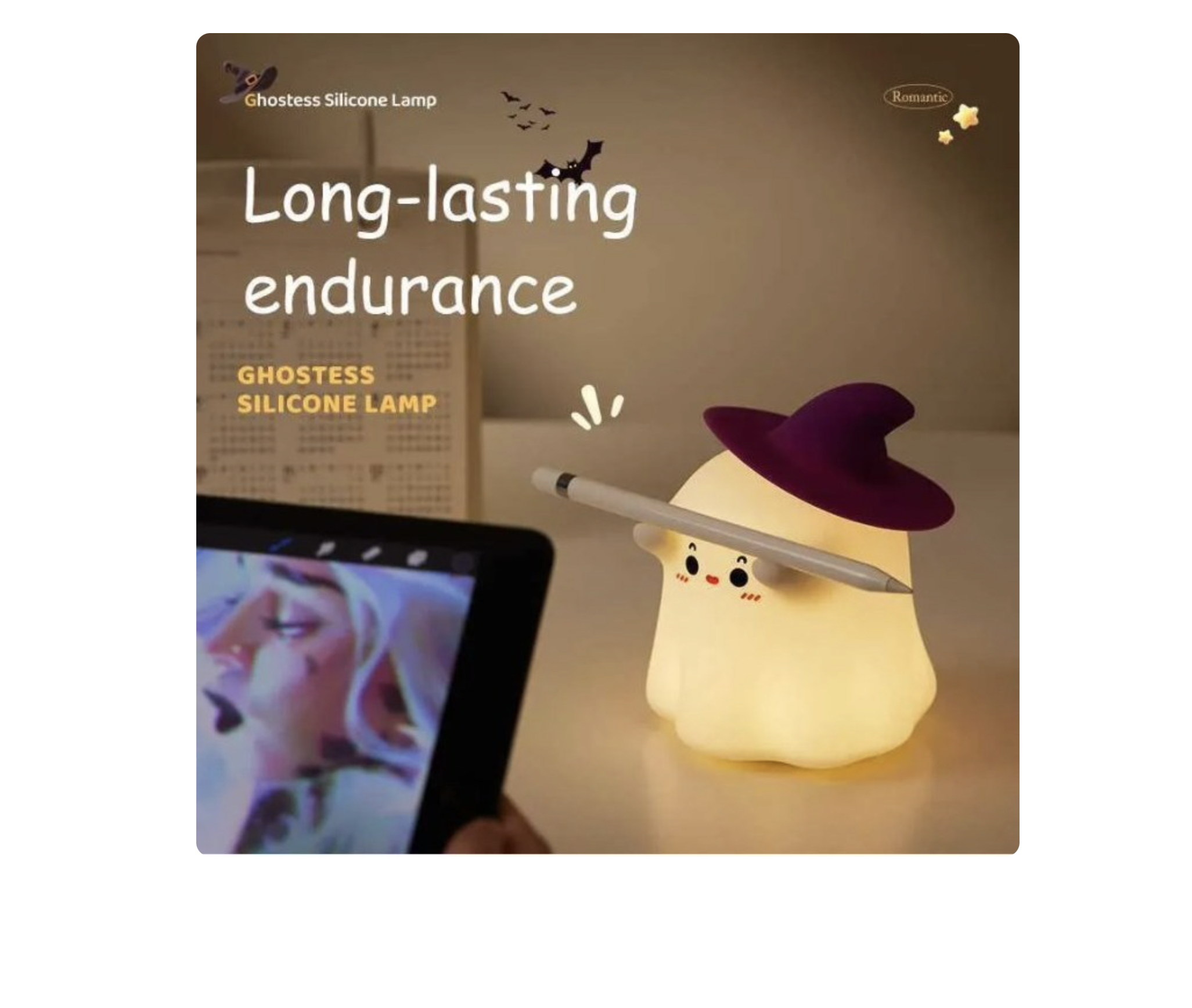 چراغ خواب سیلیکونی مدل روح