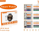 ساعت هوشمند مدل KEQIWEAR KW35 MAX دارای 10 بند متنوع
